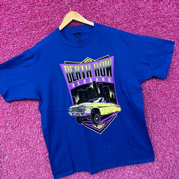 Death Row Records 213 LBC Skyline Low Rider Hip Hop Tee XL - Picture 3 of 4